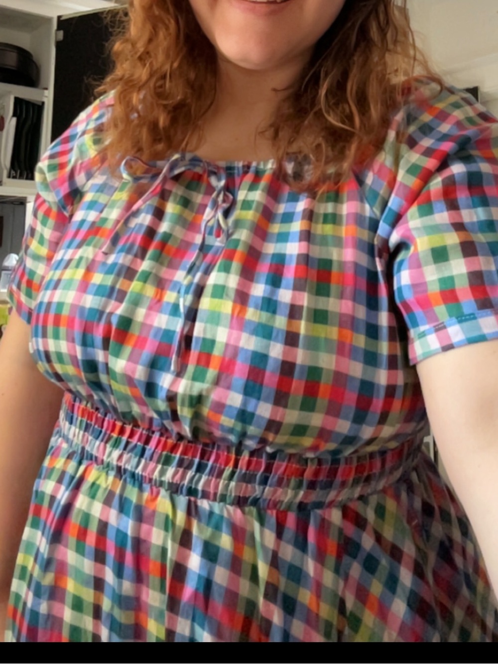 Promise - Folklore Maxi Rainbow Gingham SCD Super Cute Dresses Linen Cottagecore